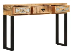 Mesa consola de madera maciza de mango 110x30x76 cm ES337873