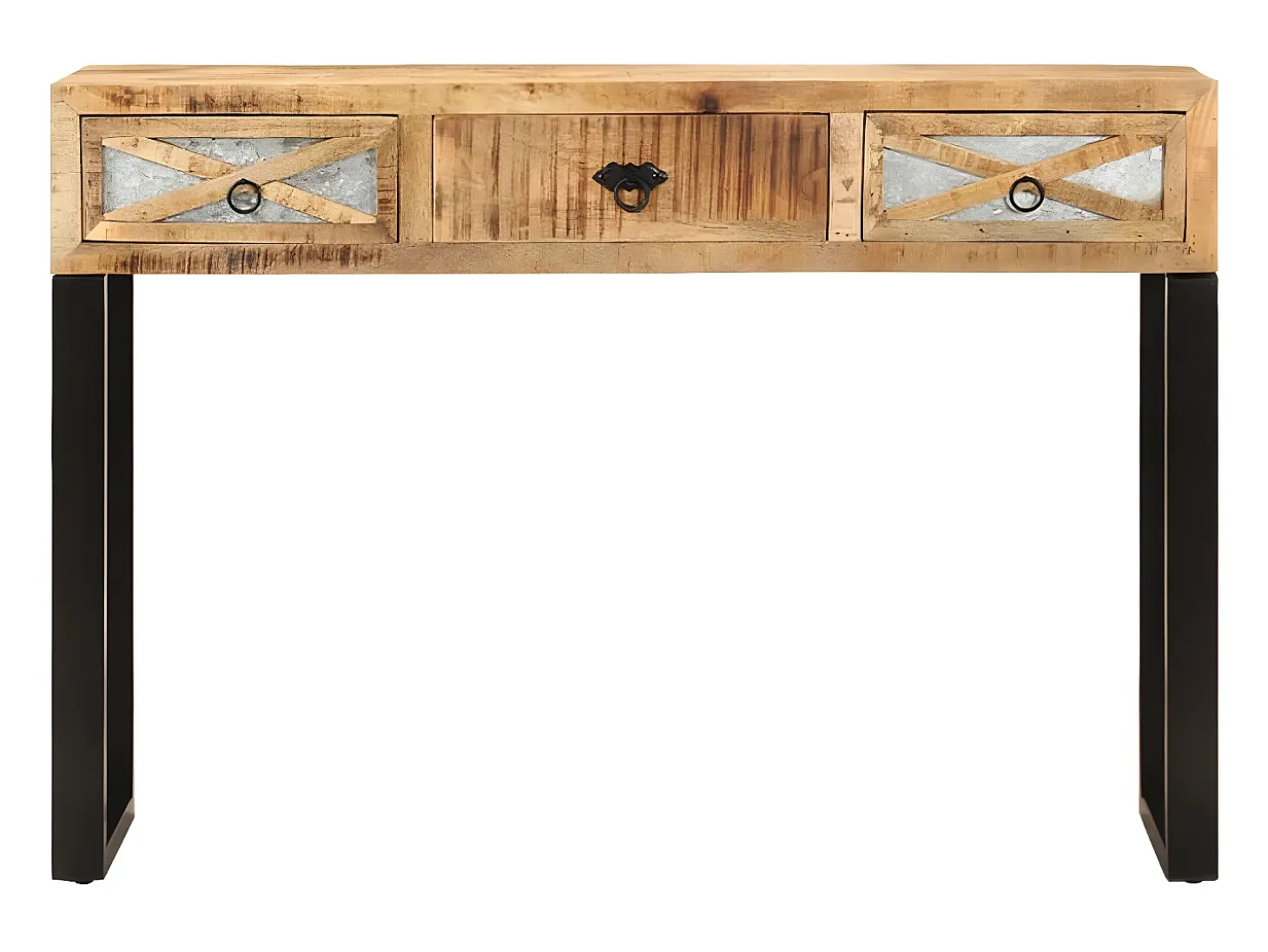 Mesa consola de madera maciza de mango 110x30x76 cm ES337873