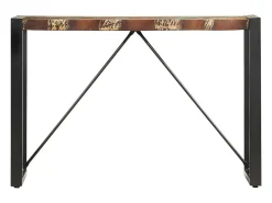 Mesa consola de madera maciza reciclada 110x35x76 cm