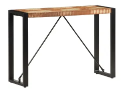 Mesa consola de madera maciza reciclada 110x35x76 cm
