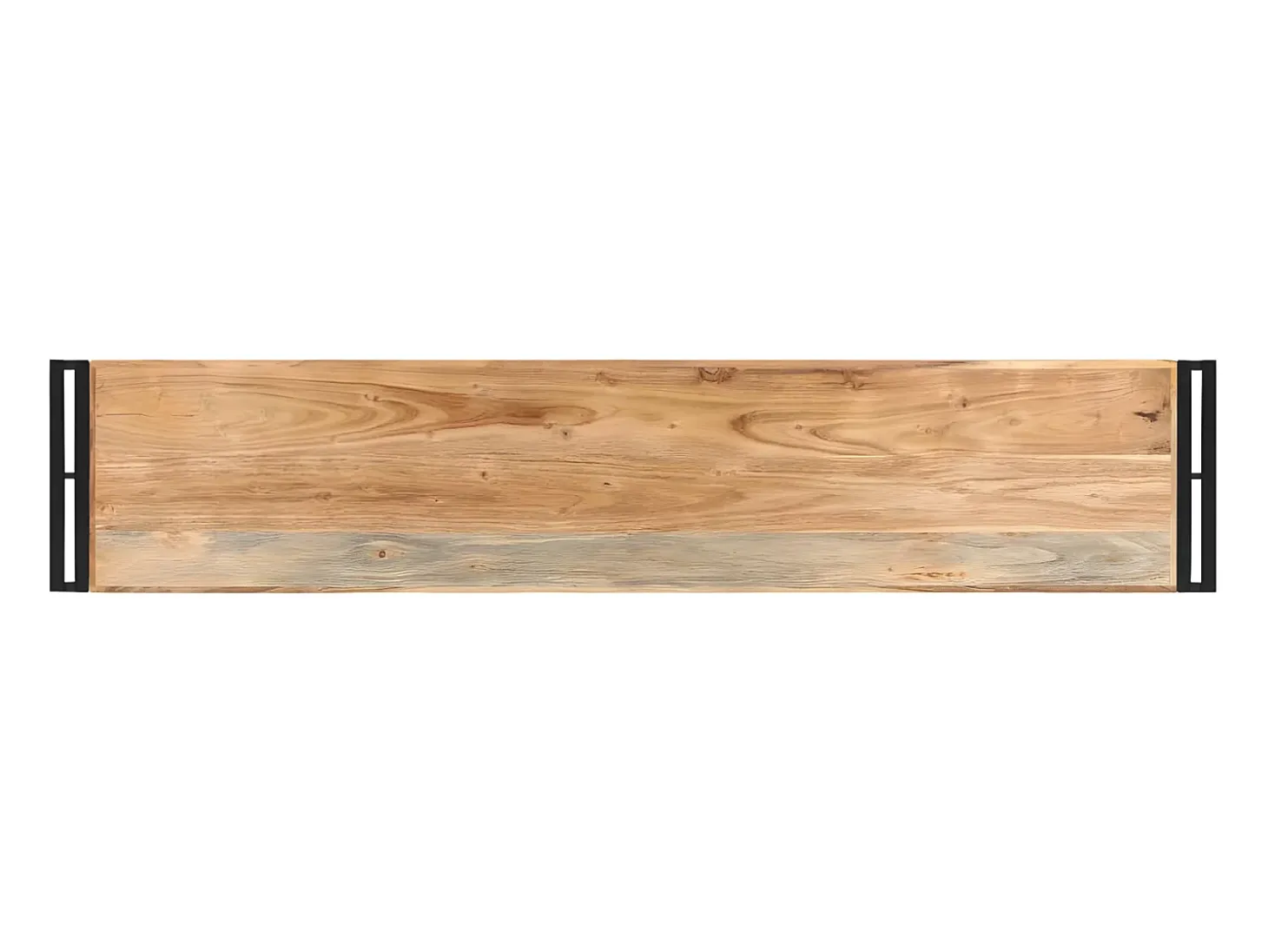 Mesa consola de madera maciza de acacia 150x30x75 cm ES135890