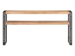 Mesa consola de madera maciza de acacia 150x30x75 cm ES135890
