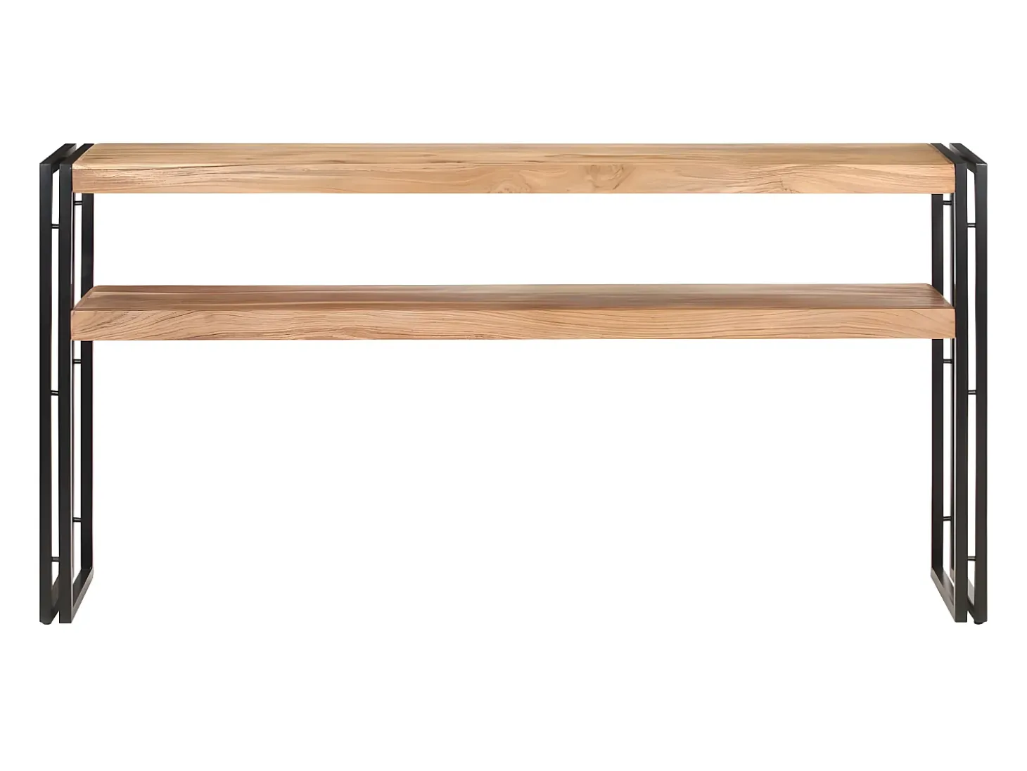 Mesa consola de madera maciza de acacia 150x30x75 cm ES135890
