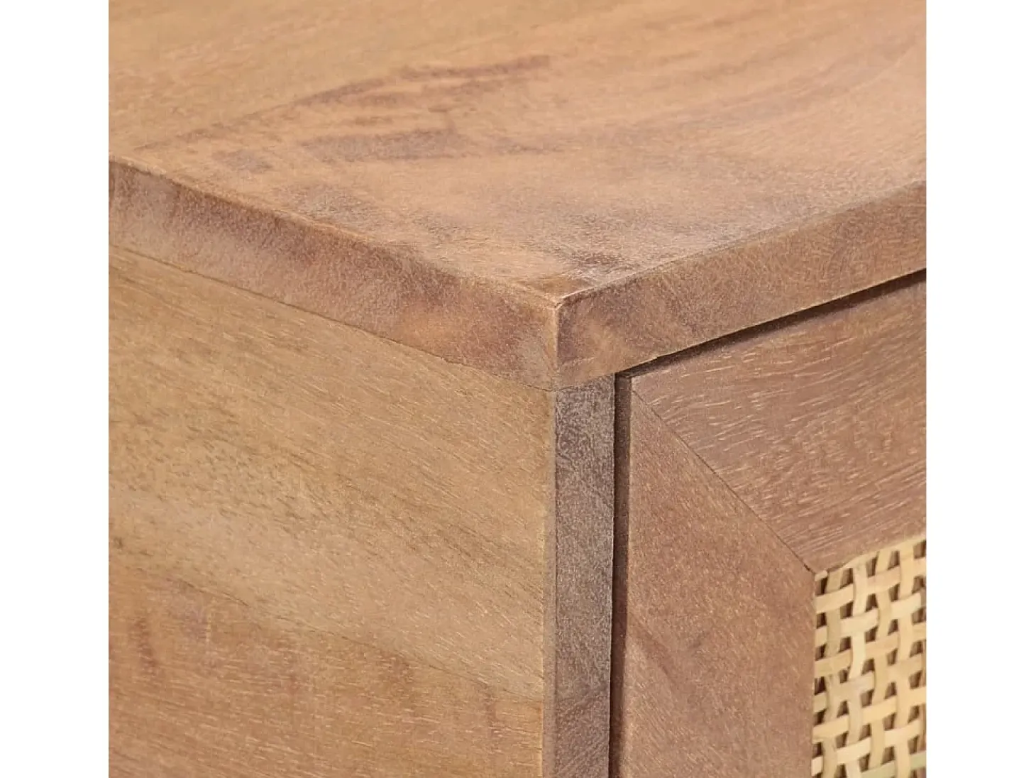 Mesa consola de madera maciza de mango 100x35x76 cm
