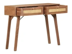 Mesa consola de madera maciza de mango 100x35x76 cm