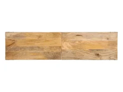 Mesa consola de madera maciza de mango 140x35x70 cm