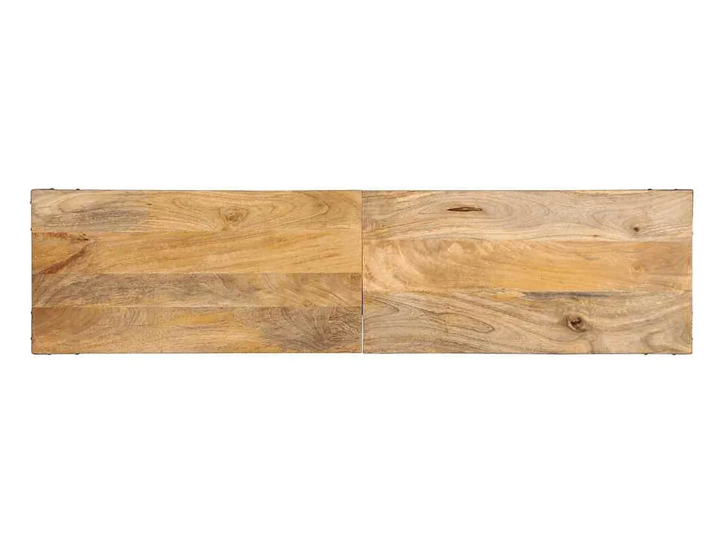 Mesa consola de madera maciza de mango 140x35x70 cm
