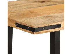Mesa consola de madera maciza de mango 140x35x70 cm