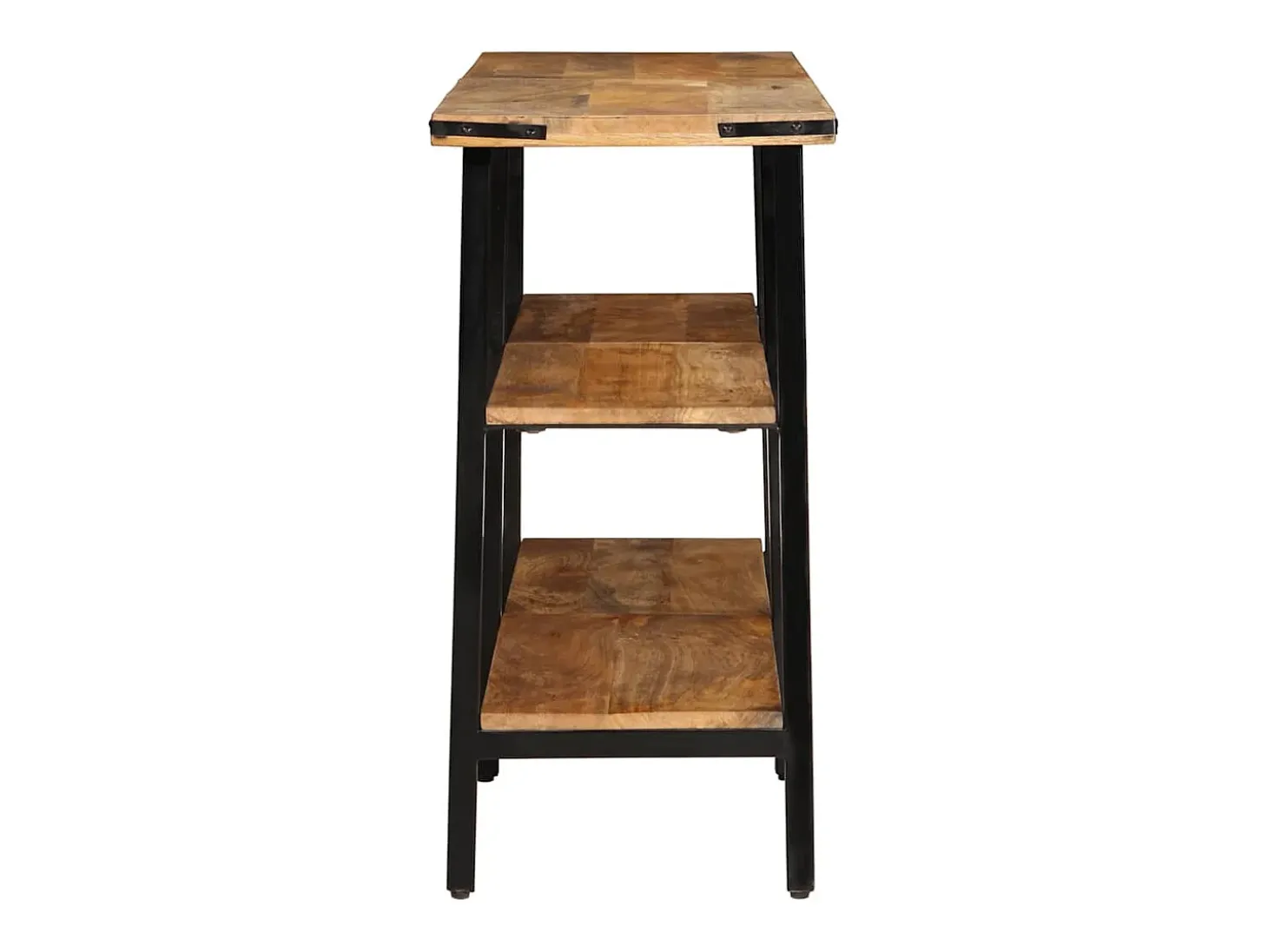 Mesa consola de madera maciza de mango 140x35x70 cm