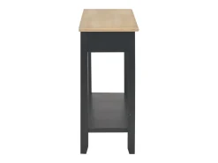 Mesa consola de madera negro 110x35x80 cm ES979266