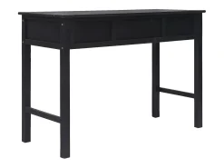Mesa consola de madera negra 110x45x76 cm ES392842