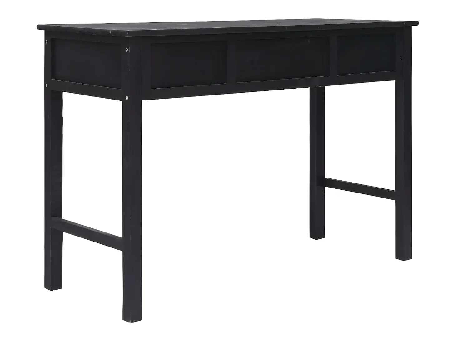 Mesa consola de madera negra 110x45x76 cm ES392842