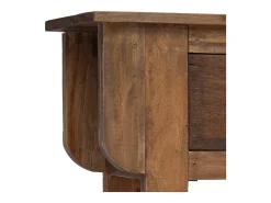 Mesa consola de madera reciclada mixta 80x35x80 cm