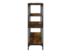 Mesa consola de roble ahumado 103x32x95 cm madera de ingeniería