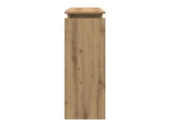 Mesa consola de roble artesanal 102x30x80 cm madera de ingeniería