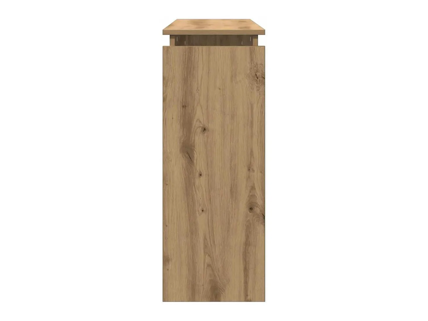 Mesa consola de roble artesanal 102x30x80 cm madera de ingeniería