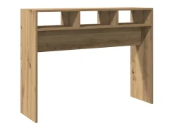 Mesa consola de roble artesanal 105x30x80 cm madera de ingeniería