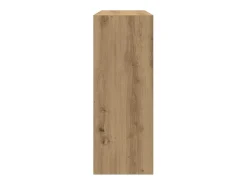 Mesa consola de roble artesanal 105x30x80 cm madera de ingeniería