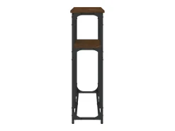 Mesa consola de roble marrón 145x22,5x75 cm madera de ingeniería