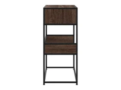 Mesa consola de roble marrón 90x35x80 cm madera de ingeniería