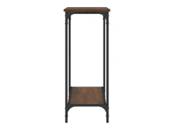 Mesa consola de roble marrón 101x30,5x75 cm madera de ingeniería