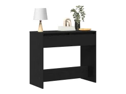 Mesa consola de roble negro 89x41x76,5 cm madera de ingeniería