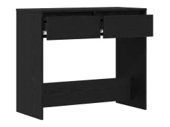 Mesa consola de roble negro 89x41x76,5 cm madera de ingeniería