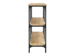 Mesa consola de roble Sonoma 200x29x75 cm madera de ingeniería