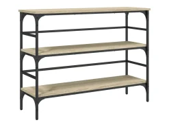 Mesa consola de roble Sonoma 100x32x75 cm madera de ingeniería