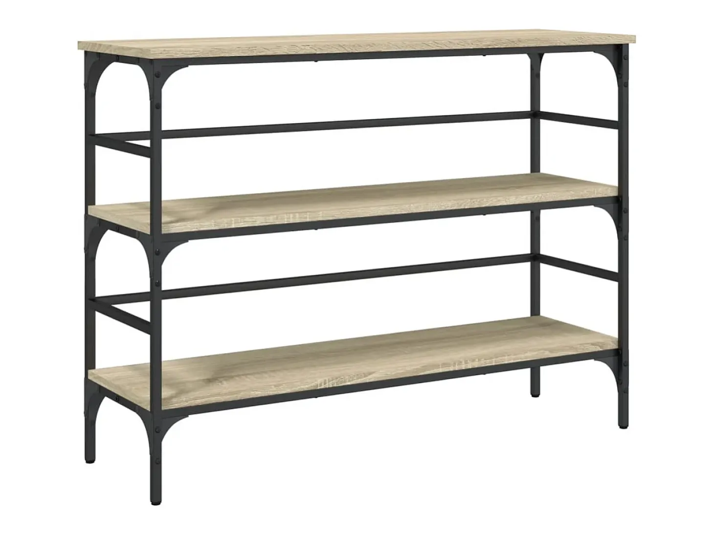 Mesa consola de roble Sonoma 100x32x75 cm madera de ingeniería