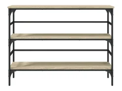 Mesa consola de roble Sonoma 100x32x75 cm madera de ingeniería