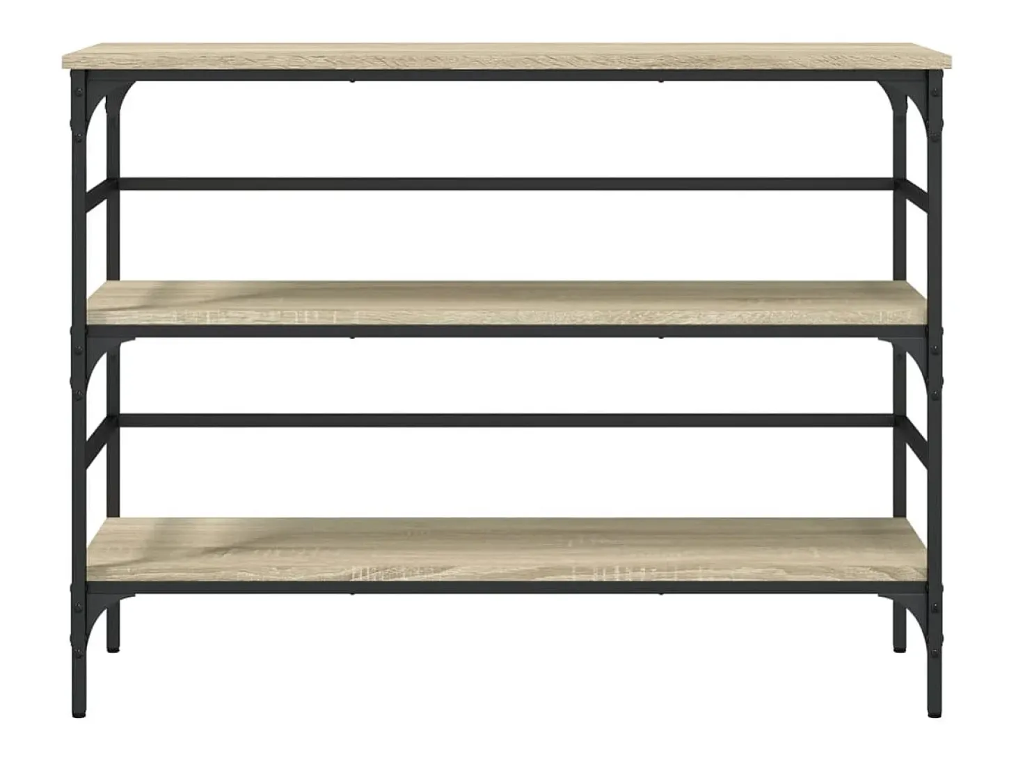 Mesa consola de roble Sonoma 100x32x75 cm madera de ingeniería