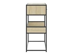 Mesa consola de roble Sonoma 90x35x80 cm madera de ingeniería