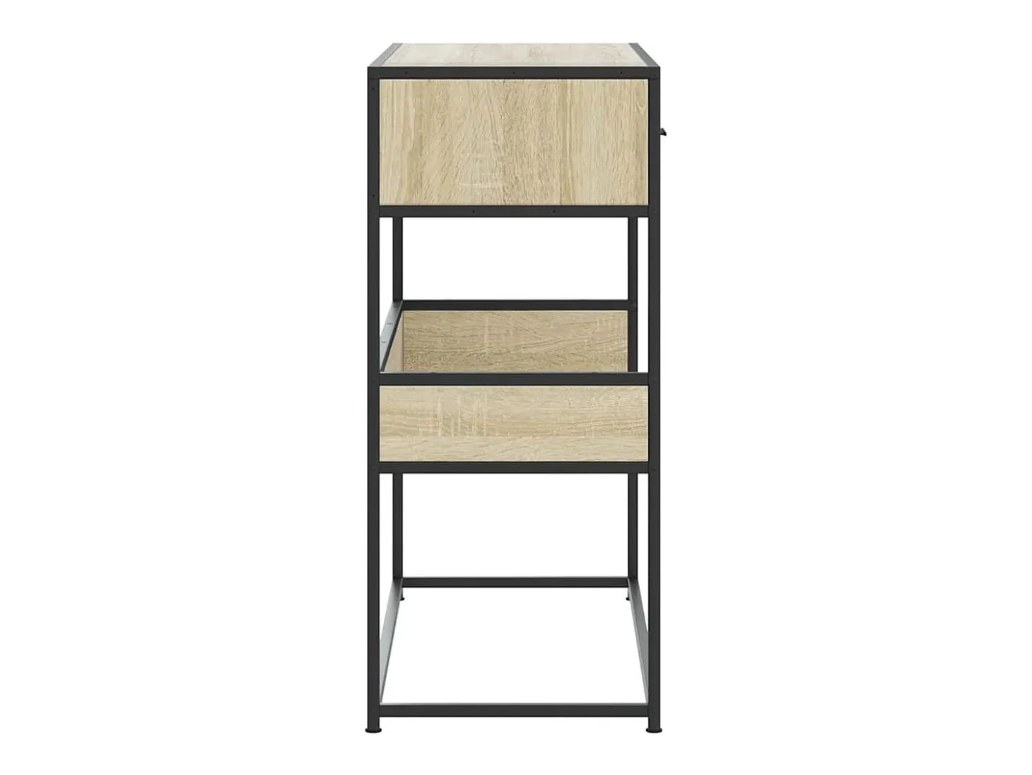 Mesa consola de roble Sonoma 90x35x80 cm madera de ingeniería