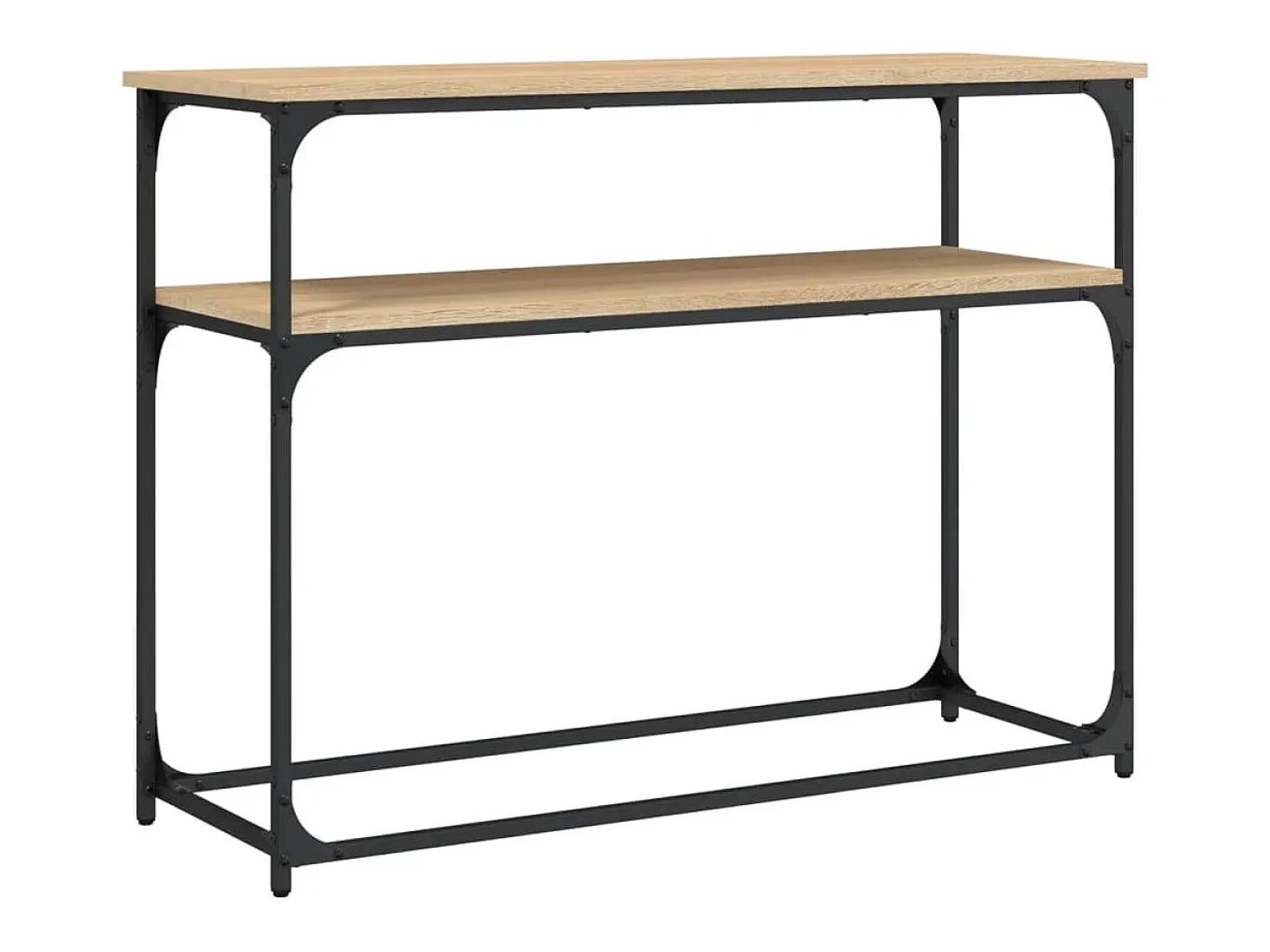 Mesa consola de roble Sonoma 100x35,5x75 cm madera de ingeniería
