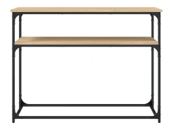 Mesa consola de roble Sonoma 100x35,5x75 cm madera de ingeniería
