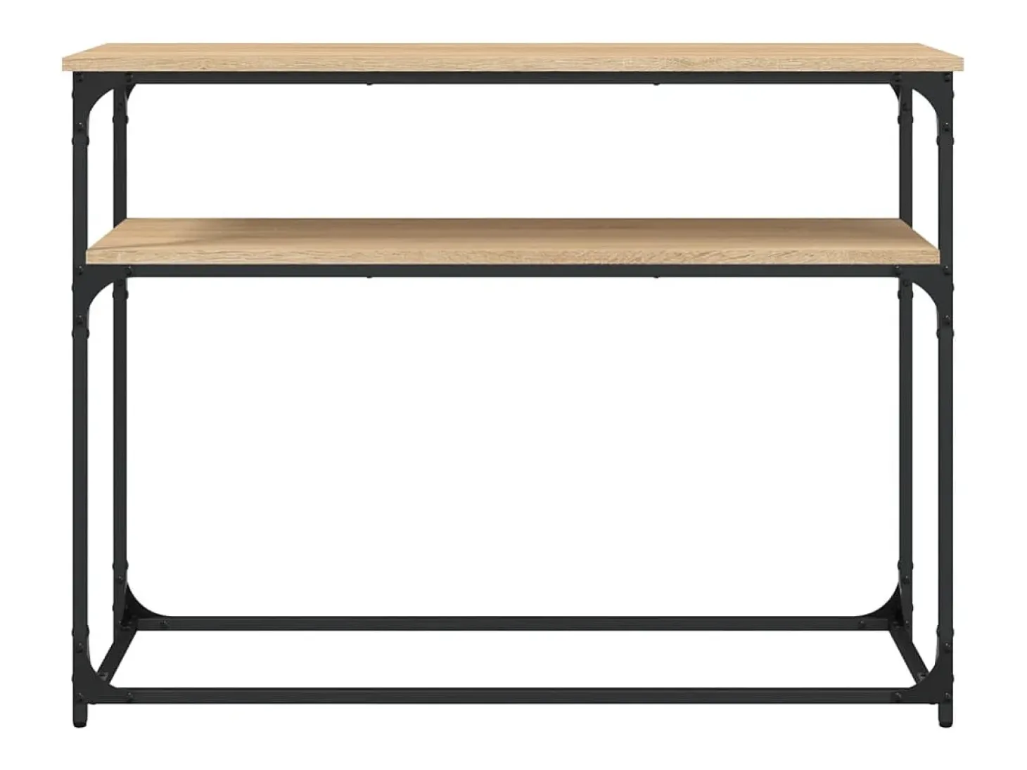 Mesa consola de roble Sonoma 100x35,5x75 cm madera de ingeniería