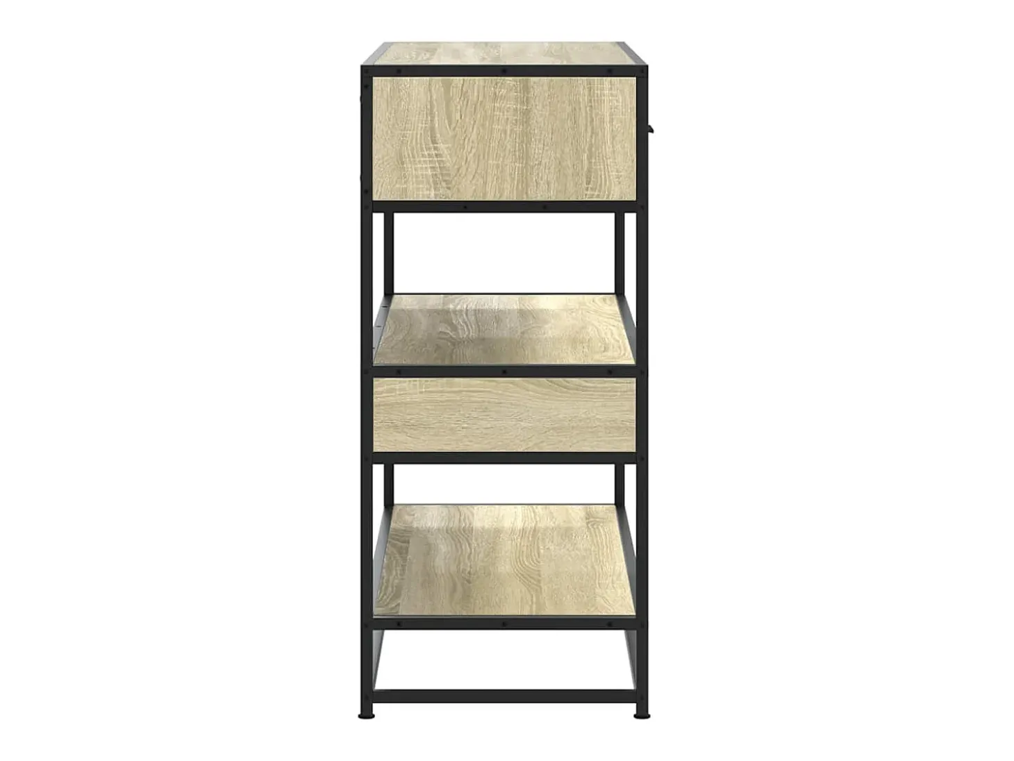 Mesa consola de roble Sonoma 90x35x80 cm madera de ingeniería