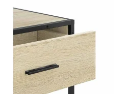 Mesa consola de roble Sonoma 90x35x80 cm madera de ingeniería