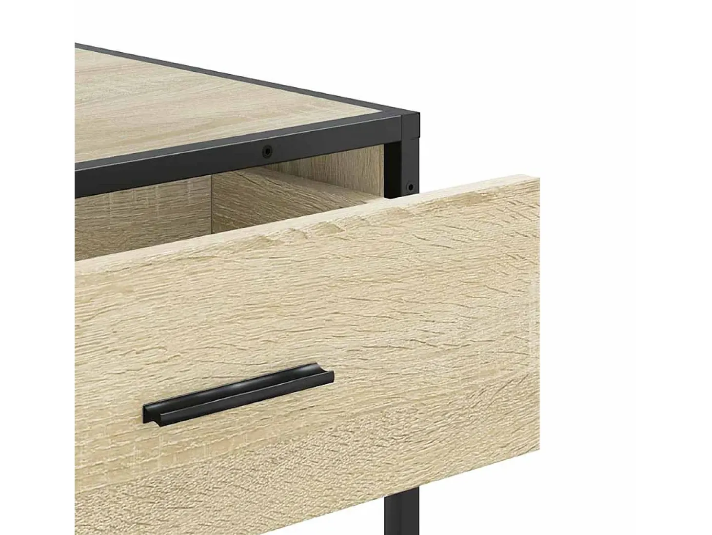 Mesa consola de roble Sonoma 90x35x80 cm madera de ingeniería