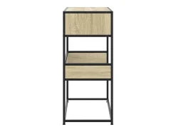 Mesa consola de roble Sonoma 90x35x80 cm madera de ingeniería