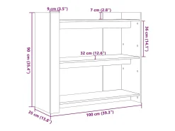 Mesa consola de roble Sonoma 100x35x90 cm madera de ingeniería