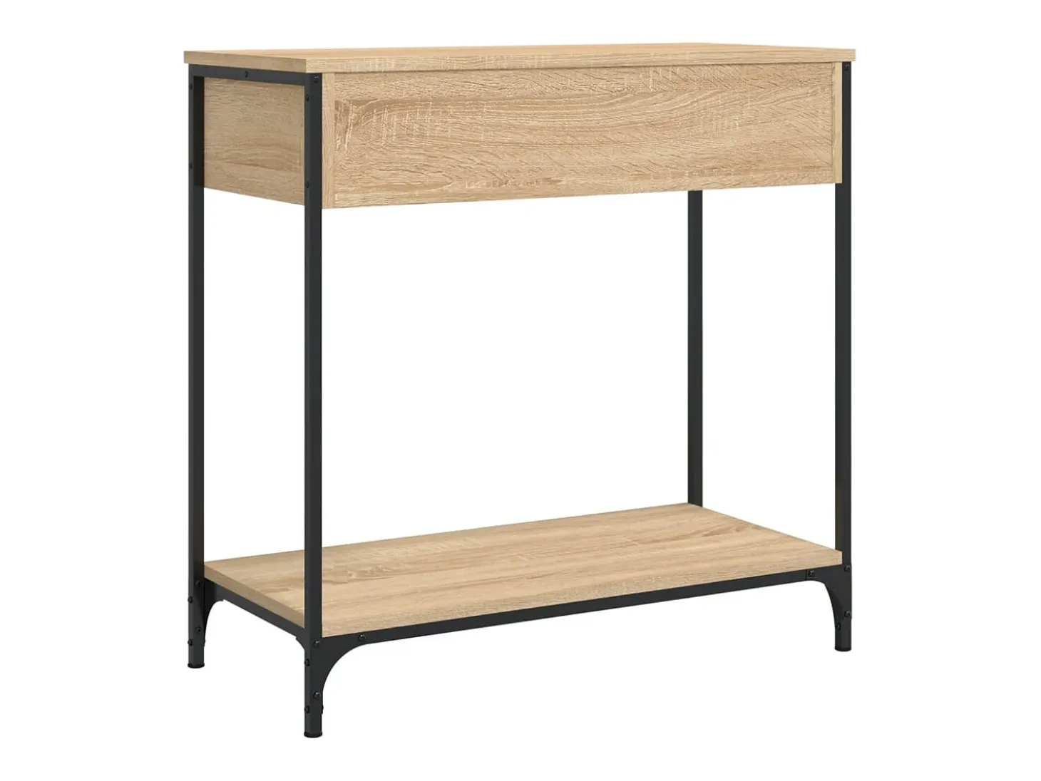 Mesa consola de roble Sonoma 75x34,5x75 cm madera de ingeniería