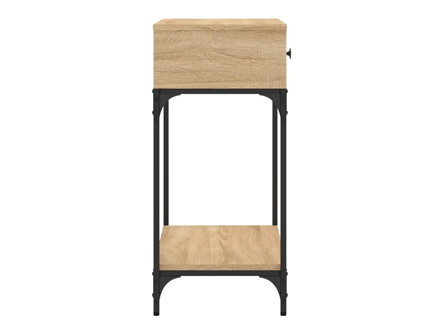 Mesa consola de roble Sonoma 75x34,5x75 cm madera de ingeniería