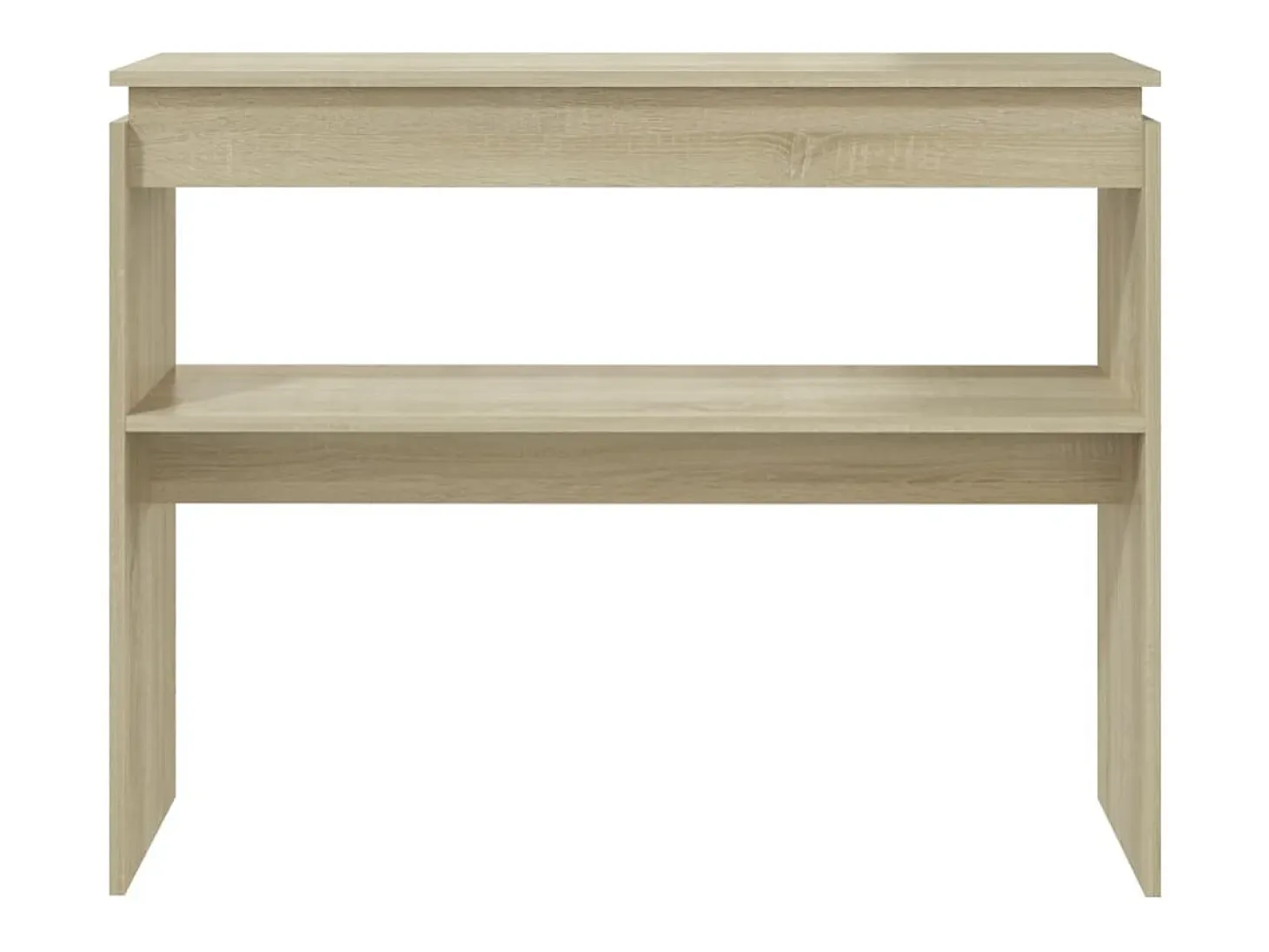 Mesa consola de roble Sonoma 102x30x80 cm madera de ingeniería