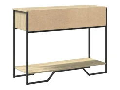 Mesa consola de roble Sonoma 100x35x74,5 cm madera de ingeniería