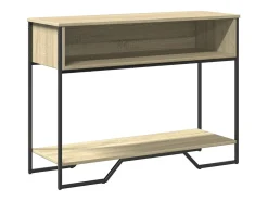 Mesa consola de roble Sonoma 100x35x74,5 cm madera de ingeniería