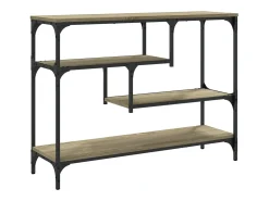 Mesa consola de roble Sonoma 100x30x75 cm madera de ingeniería