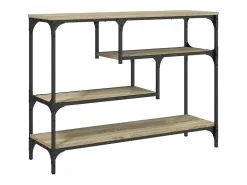 Mesa consola de roble Sonoma 100x30x75 cm madera de ingeniería