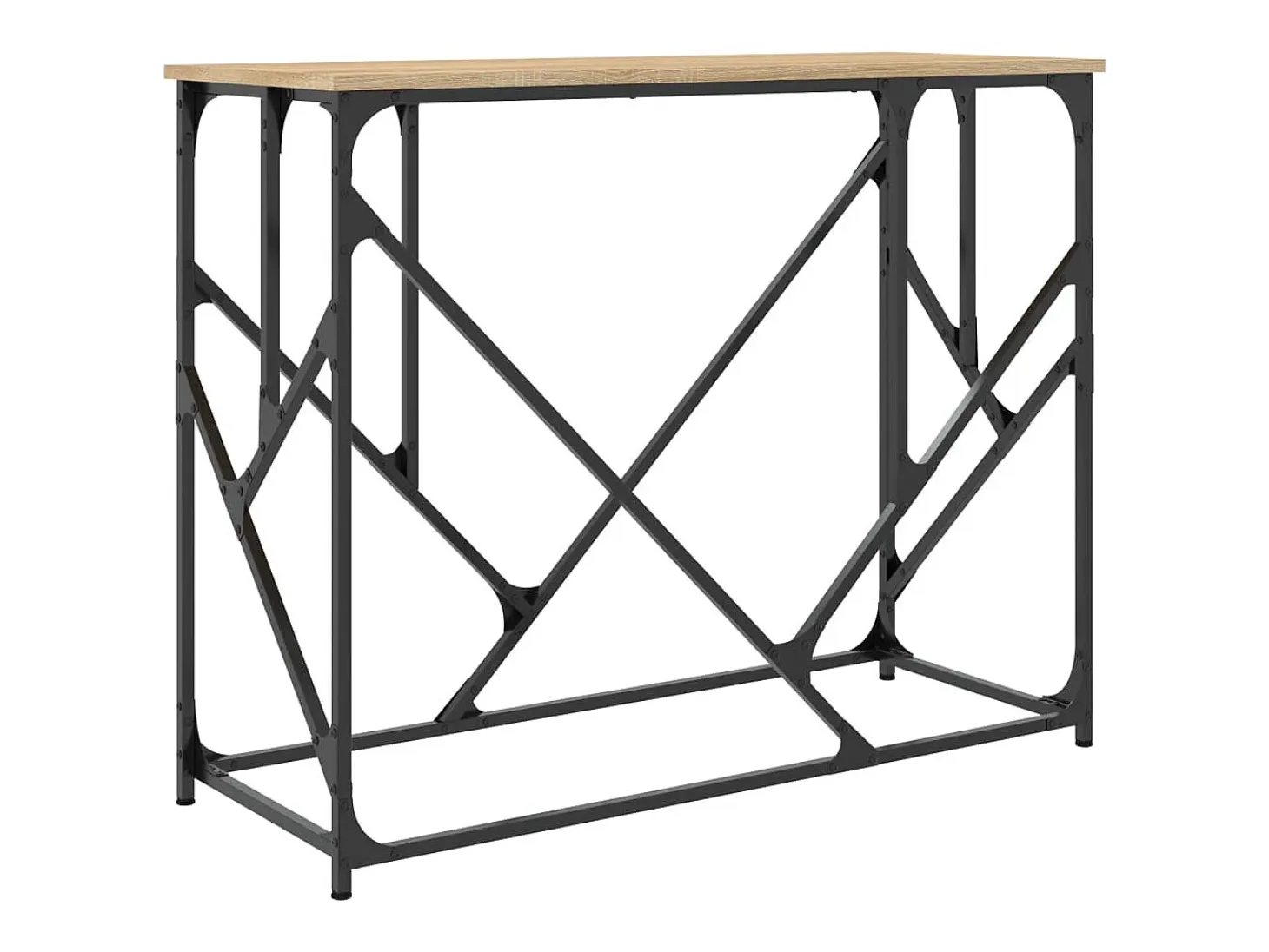 Mesa consola de roble Sonoma 100x40x80 cm madera de ingeniería